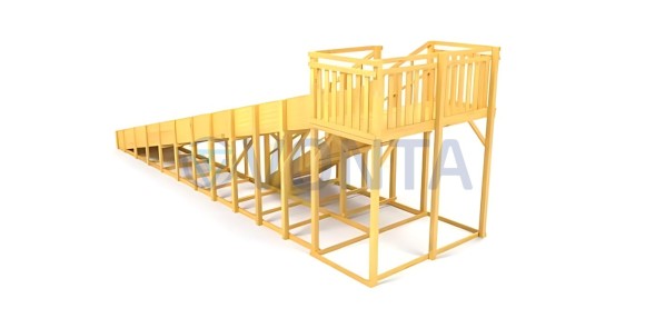 Зимняя горка Савушка Зима Wood-8