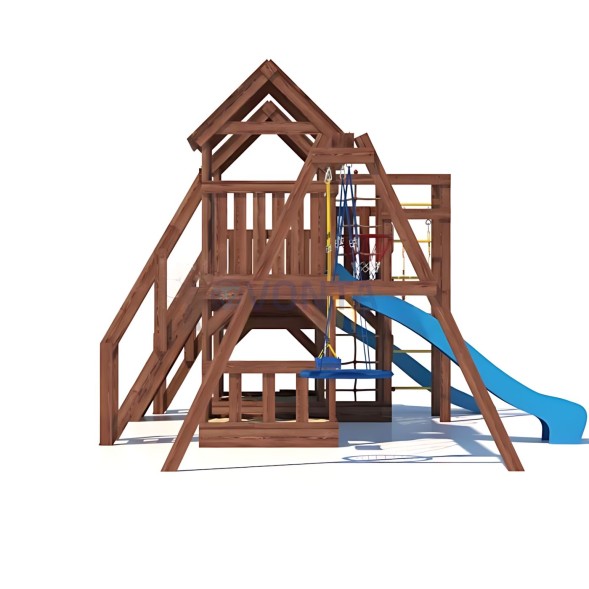 Детская деревянная игровая площадка для улицы дачи CustWood Scout SC13