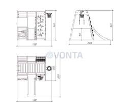 Детский комплекс Савушка Непоседа 3 oak