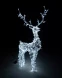 Светодиодная фигура Олень ажурный 1,9 м., динамика, белый, (OL82)