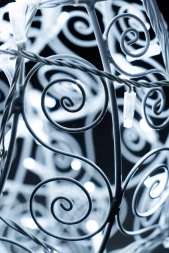 Светодиодная фигура Олень ажурный 1,9 м., динамика, белый, (OL82)