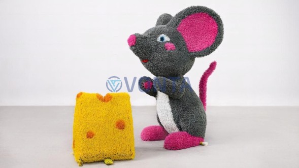 Топиари Мышка с сыром — газон Есо