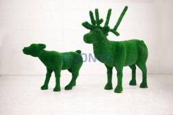 Топиари композиция олени Норди с малышом Томом — гахон Deluxe Green