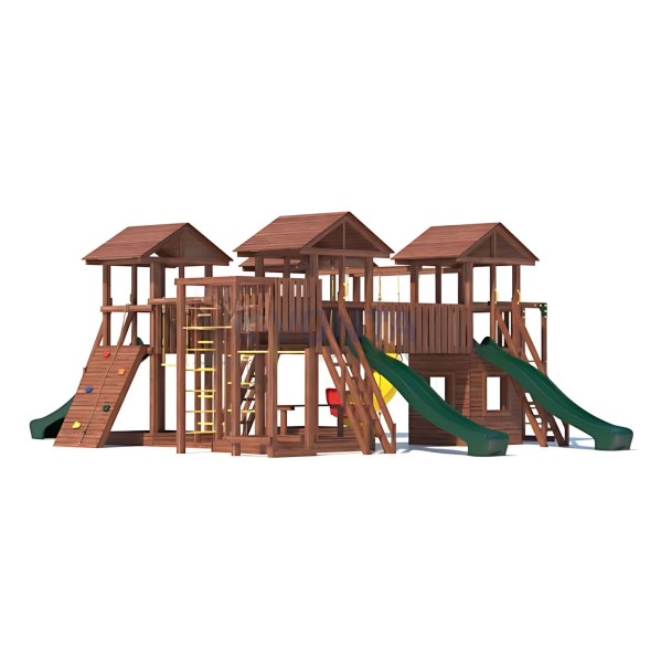 Детская деревянная игровая площадка для улицы дачи CustWood Active 16