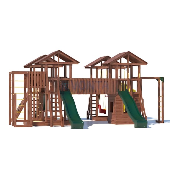 Детская деревянная игровая площадка для улицы дачи CustWood Active 16