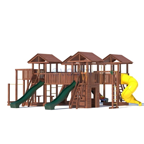 Детская деревянная игровая площадка для улицы дачи CustWood Active 16