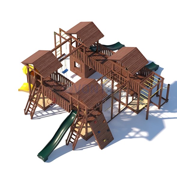 Детская деревянная игровая площадка для улицы дачи CustWood Active 16