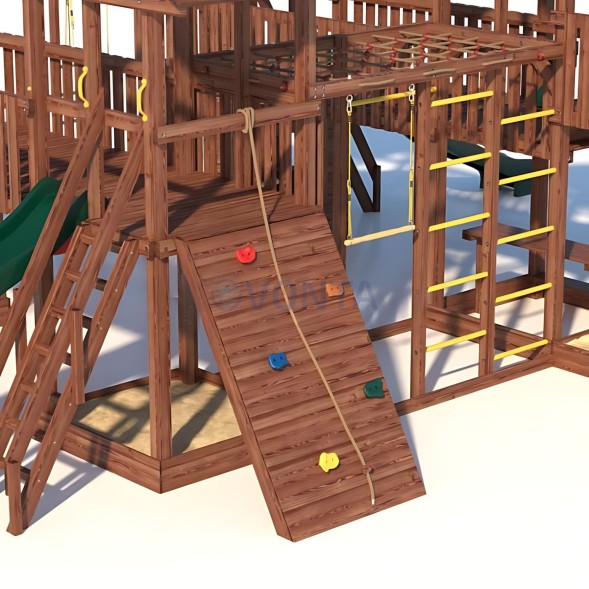 Детская деревянная игровая площадка для улицы дачи CustWood Active 16