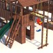 Детская деревянная игровая площадка для улицы дачи CustWood Active 16