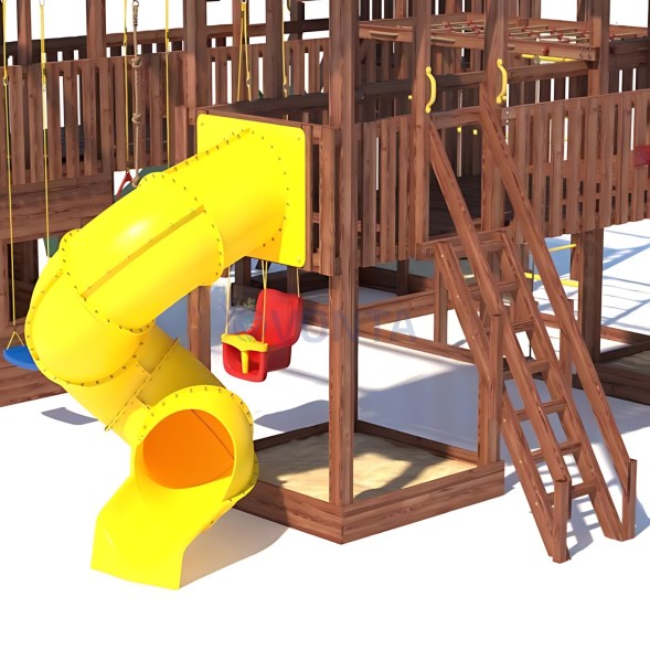 Детская деревянная игровая площадка для улицы дачи CustWood Active 16