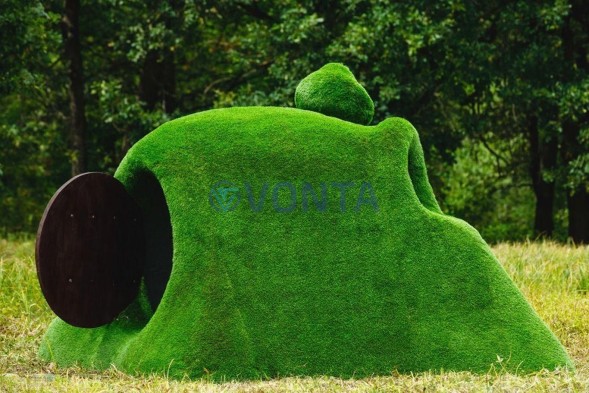 Топиари дом сказочный, h=190см- газон Premium