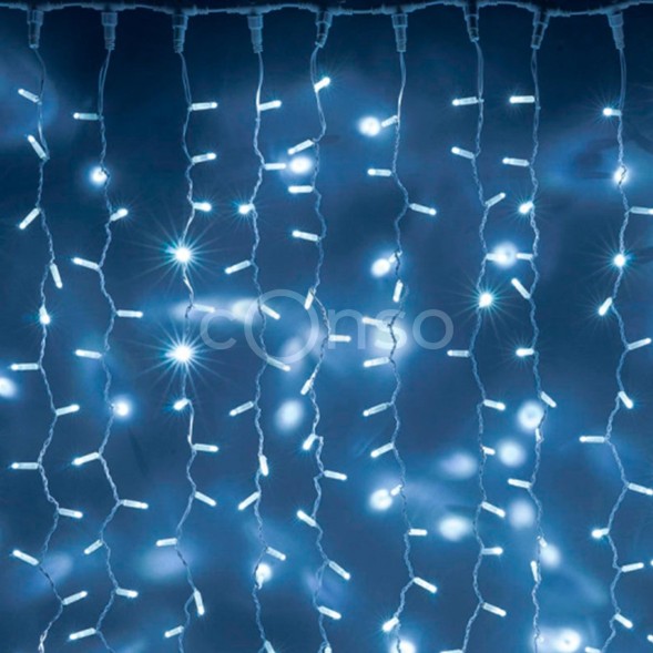 Светодиодный занавес 2,0х3,0 м, флэш, белый провод