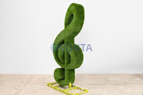 Топиари скрипичный ключ — газон Premium