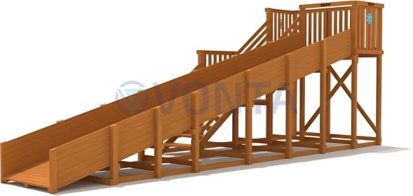 Зимняя горка IgraGrad Snow Fox скат 8 м