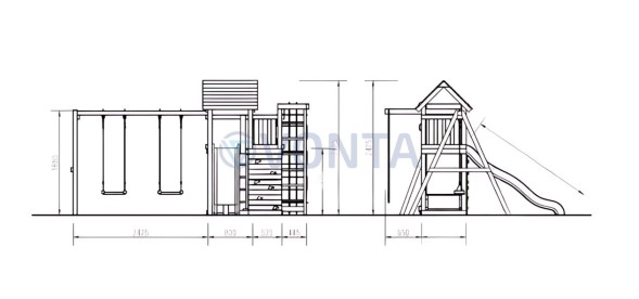 Детская площадка Савушка Мастер 10