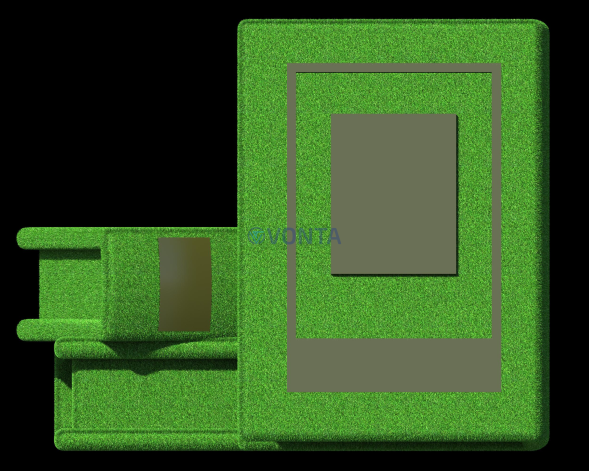 Топиари композиция книги- газон Eco