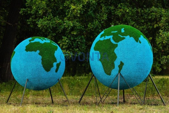 Топиари композиция глобус, 2 шт — газон Eco
