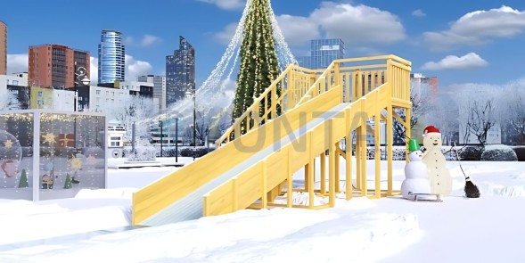 Зимняя горка Савушка Зима Wood-6