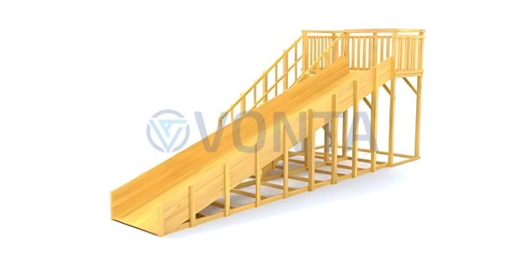 Зимняя горка Савушка Зима Wood-6