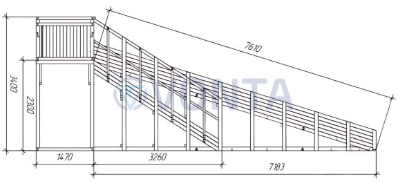 Зимняя горка Савушка Зима Wood-6