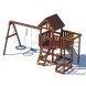 Детская площадка CustWood Junior Color JC9 с деревянной крышей