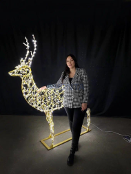 Светодиодная фигура Олень Рождественский 200 см., (SR029)