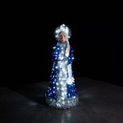 Светодиодная фигура из мишуры Снегурочка 1.8 м., (3DGR88)