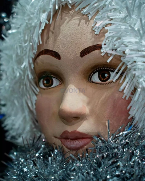 Светодиодная фигура из мишуры Снегурочка 1.8 м., (3DGR88)