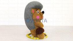 Топиари Ежик с грибом — газон Есо