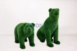 Топиари композиция медведица Монти и медведь Муни — газон Deluxe Green