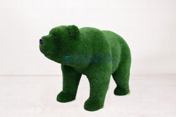 Топиари композиция медведица Монти и медведь Муни — газон Deluxe Green