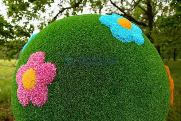 Топиари шар поляна, h=190 см — газон Eco