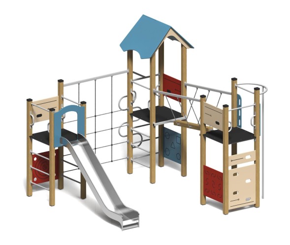 Игровой комплекс “Три башни с мостом и сетью”, ИКL-22