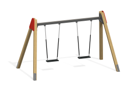 Качели деревянные двойные, КЧ-04.10