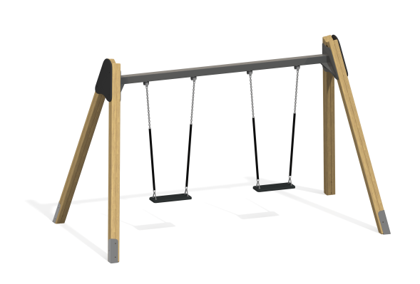 Качели деревянные двойные, КЧ-04.10