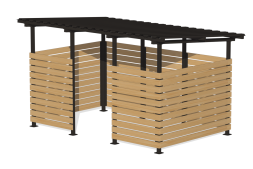 Контейнерная площадка “Эко” на 2 контейнера, ХОЗ-07