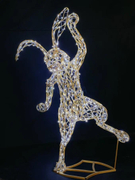 Светодиодная фигура Зайчик №9 120 см., (SR190)