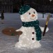 Светодиодная фигура из мишуры Снеговик Художник 2.07 м.