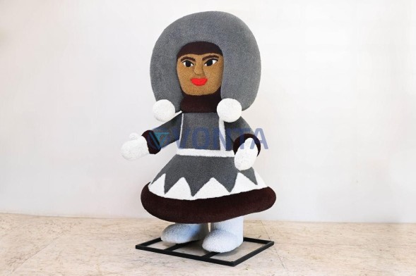 Топиари эвенка девочка — газон Eco