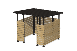 Контейнерная площадка “Эко” на 1 контейнер, ХОЗ-07.1