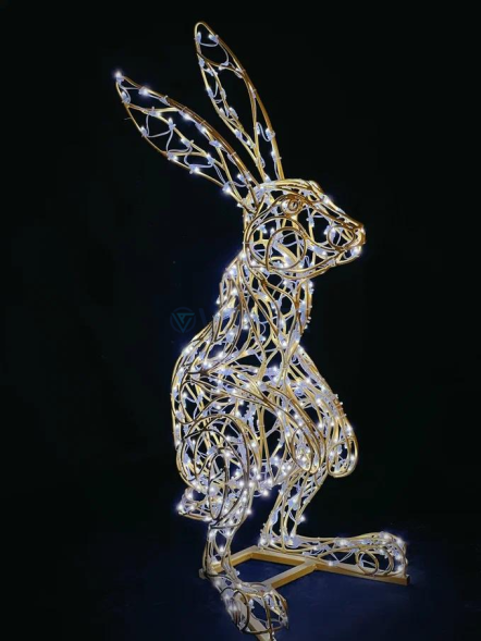 Светодиодная фигура Зайчик №8 100 см., (SR189)