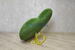 Топиари сердце объемное,h=100см,газон Есо