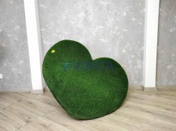 Топиари сердце объемное,h=100см,газон Есо