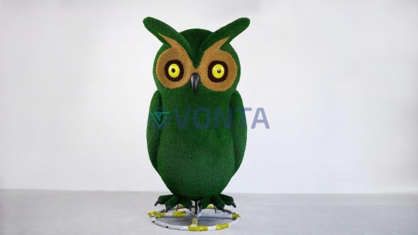 Топиари сова h=200 см — газон Есо