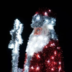 Светодиодная фигура из мишуры Дед Мороз 2 м., (3DGR89)