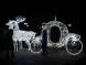 Светодиодная фотозона Карета Золушки с конями 250 см., (SR121)