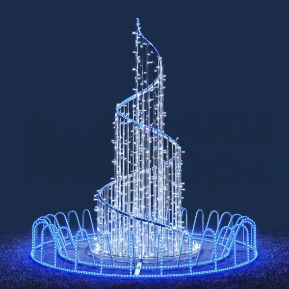 Светодиодный фонтан Северное сияние 2.5 м., (FON9-3B)