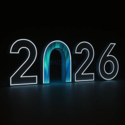 Светодиодные цифры "2026" 200 см., (SR026)