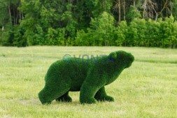 Топиари медведь Греча h=135 см — газон Deluxe Green