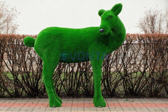 Топиари композиция семья олени Вудс — газон Есо+Deluxe Green